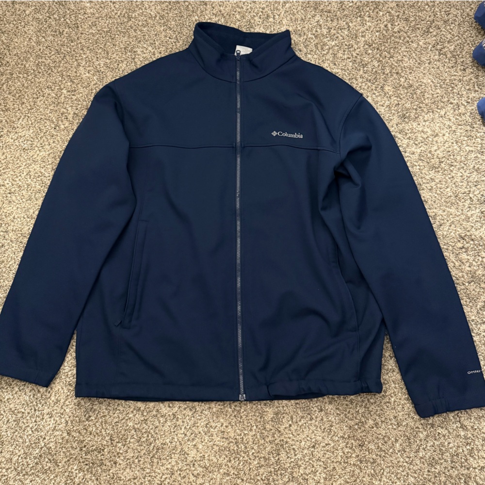 Columbia Men’s Ascender Softshell Jacket 2XT - Navy